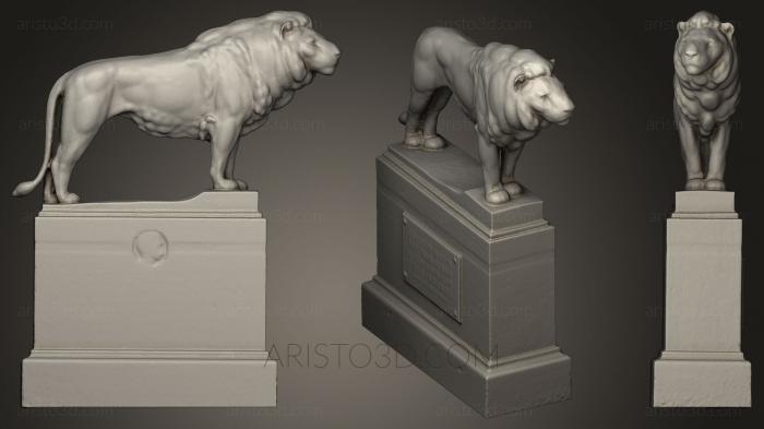 Figurines lions tigers sphinxes (STKL_0137) 3D model for CNC machine